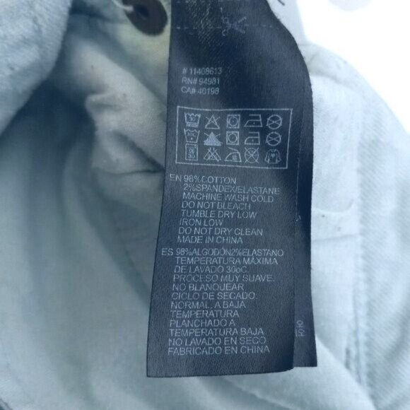 Life In Progress Size 27 Jeans Womens Denim Blue Skinny Fit Zippers Steampunk - Picture 12 of 12